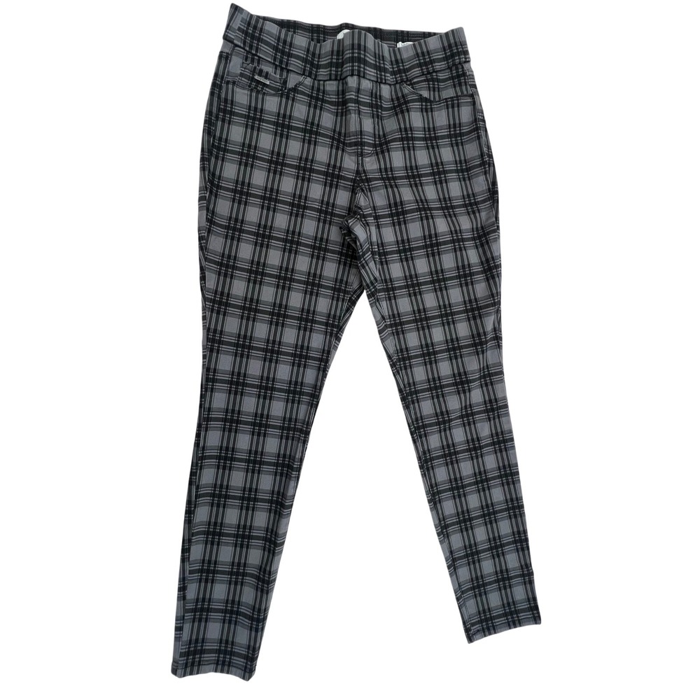 Nine West Plaid Heidy Pull On Skinny Pants Women's Casual